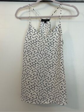Banana Republic Black & White Printed Top